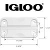 imageIgloo Cooler Plastic Hinges for Ice Chests Set of 3  Made in the USA  Standard Size  Contains UV Inhibitors