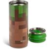 imageIgloo MineCraft Creeper 20 oz Sipper Glow in the Dark Sports Sipper Stainless Steel Hydration Can with Lid ampamp Straw Insulated Water BottleGrass Block