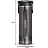 imageIgloo 20 OZ Stainless Steel Sport Sipper BottleCarbonite