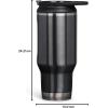 imageIgloo 32 OZ Stainless Steel Tumbler Flip n Sip Carbonite32 OZ