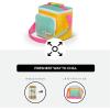 imageIgloo Retro 90s Lunch Coolers Insulated Lunch Bag Square Lunch Box Cooler with Front Pocket ampamp Adjustable StrapLilac