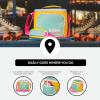 imageIgloo Retro 90s Lunch Coolers Insulated Lunch Bag Square Lunch Box Cooler with Front Pocket ampamp Adjustable StrapLilac