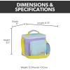imageIgloo Retro 90s Lunch Coolers Insulated Lunch Bag Square Lunch Box Cooler with Front Pocket ampamp Adjustable StrapLilac