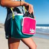 imageIgloo Retro 90s Lunch Coolers Insulated Lunch Bag Square Lunch Box Cooler with Front Pocket ampamp Adjustable StrapPurple