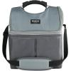 imageIgloo Soft Cooler Gripper Lunch Bag Portable Dual Compartment Lunch Cooler Insulated Lunch Box Soft Sided Cooler BagGrey