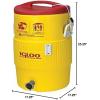 imageIgloo Sports Cooler Water Beverage Dispenser Insulated 5 ampamp 10 Gallon Water Cooler Insulated Drink Dispenser with Spout Portable Handwashing StationsIndustrial Yellow