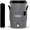 imageIgloo Sports Cooler Water Beverage Dispenser Insulated 5 ampamp 10 Gallon Water Cooler Insulated Drink Dispenser with Spout Portable Handwashing StationsGray