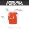 imageIgloo Sports Cooler Water Beverage Dispenser Insulated 5 ampamp 10 Gallon Water Cooler Insulated Drink Dispenser with Spout Portable Handwashing StationsBright Orange