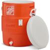 imageIgloo Sports Cooler Water Beverage Dispenser Insulated 5 ampamp 10 Gallon Water Cooler Insulated Drink Dispenser with Spout Portable Handwashing StationsBright Orange