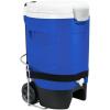 imageIgloo 5 Gallon Wheeled Portable Sports Cooler Water Beverage Dispenser with Flat Seat Lid Blue Model Number 42256