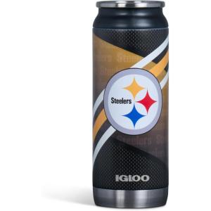 imageIgloo 16 OZ Stainless Steel Can Pittsburgh Steelers
