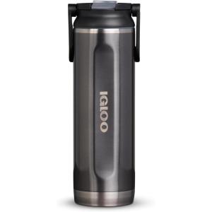imageIgloo 20 OZ Stainless Steel Sport Sipper BottleCarbonite