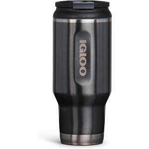 imageIgloo 32 OZ Stainless Steel Tumbler Flip n Sip Carbonite32 OZ