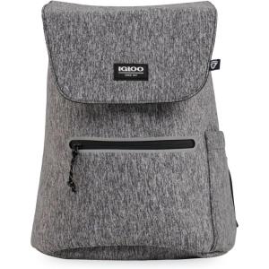 imageIgloo Moxie Heather Grey Softside Cooler Lightweight Stylish Neoprene Exterior Insulated Leakproof Liner Cooler BagsBackpack