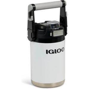 imageIgloo Rival Fusion 54OZ Insulated Water Jug Large Water Bottle Sports Water Jug GreyWhite