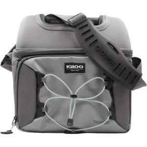 imageIgloo Soft Cooler Gripper Lunch Bag Portable Dual Compartment Lunch Cooler Insulated Lunch Box Soft Sided Cooler BagBlue