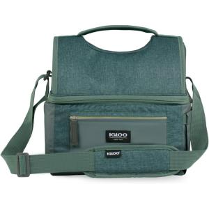 imageIgloo Soft Cooler Gripper Lunch Bag Portable Dual Compartment Lunch Cooler Insulated Lunch Box Soft Sided Cooler BagSpruce