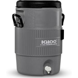 imageIgloo Sports Cooler Water Beverage Dispenser Insulated 5 ampamp 10 Gallon Water Cooler Insulated Drink Dispenser with Spout Portable Handwashing StationsGray