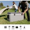 imageIgloo Coolers Insulated Portable Hard Shell Ice Chest CoolerPolar Grey