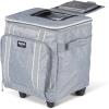 imageIgloo Large Portable Insulated Soft Coolers with Rolling WheelsLight Gray