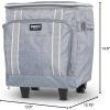 imageIgloo Large Portable Insulated Soft Coolers with Rolling WheelsLight Gray