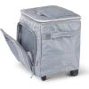 imageIgloo Large Portable Insulated Soft Coolers with Rolling WheelsLight Gray