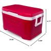 imageIgloo Profile II Cooler Box 50 Approx 163 gal 47 L Profile 2 Red for Outdoor Activities Camping Leisure Fishing50 Qt Red