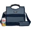 imageIgloo Soft Cooler Gripper Evergreen Eco Lunch Bag 16Can Dual Compartment Lunch Cooler Insulated Lunch Box Soft Sided Cooler BagNavy Blue