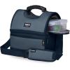 imageIgloo Soft Cooler Gripper Evergreen Eco Lunch Bag 16Can Dual Compartment Lunch Cooler Insulated Lunch Box Soft Sided Cooler BagNavy Blue