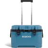 imageIgloo Trailmate 52Qt Wheeled Cooler Insulated Hard Shell Ice Chest CarboniteBlue