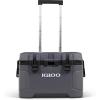 imageIgloo Trailmate 52Qt Wheeled Cooler Insulated Hard Shell Ice Chest CarboniteCarbonite