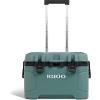 imageIgloo Trailmate 52Qt Wheeled Cooler Insulated Hard Shell Ice Chest CarboniteSpruse