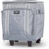 imageIgloo Large Portable Insulated Soft Coolers with Rolling WheelsLight Gray