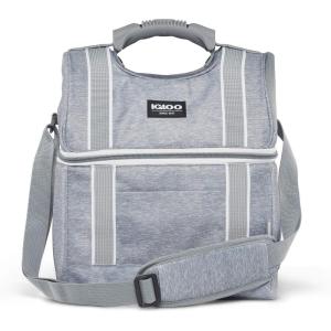 imageIgloo 22 Can Playmate Gripper Large Portable Lunchbox Soft Cooler Bag Gray