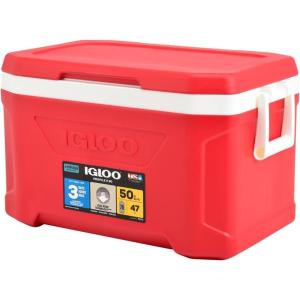 imageIgloo Profile II Cooler Box 50 Approx 163 gal 47 L Profile 2 Red for Outdoor Activities Camping Leisure Fishing50 Qt Red