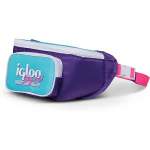 imageIgloo Retro Fanny Packs Cooler Insulated Crossbody Bag Fashion Waist Packs Adjustable ampamp Lightweight Travel Hip PackPurple
