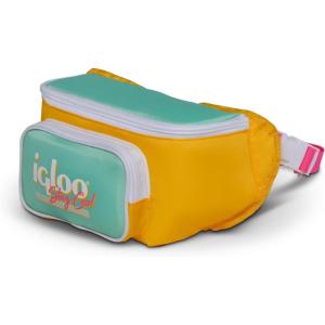 imageIgloo Retro Fanny Packs Cooler Insulated Crossbody Bag Fashion Waist Packs Adjustable ampamp Lightweight Travel Hip PackYellow Mint