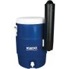 imageIgloo Seat Top Beverage Cooler with Cup Dispenser 5Gallon Ocean BlueOcean Blue