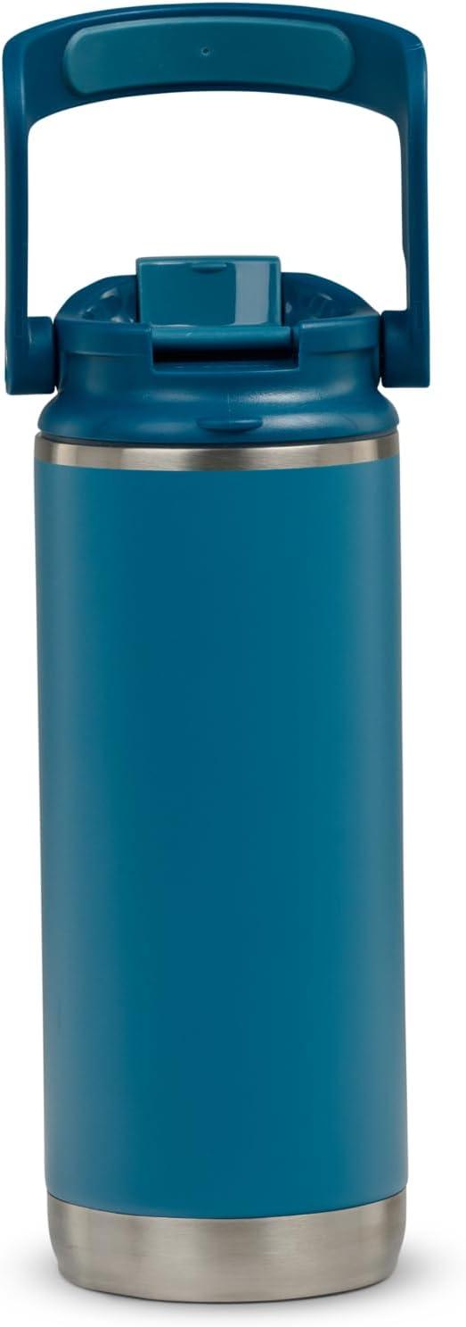 imageIgloo 32 oz Tumbler with Handle Reusable Travel Mug Stainless Steel Insulated Hydration Cup for Hot ampamp Cold Beverages SeafoamBlue 16 Oz