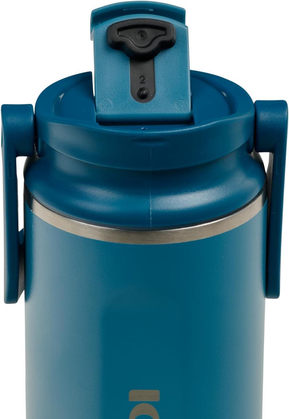 imageIgloo 32 oz Tumbler with Handle Reusable Travel Mug Stainless Steel Insulated Hydration Cup for Hot ampamp Cold Beverages SeafoamBlue 16 Oz