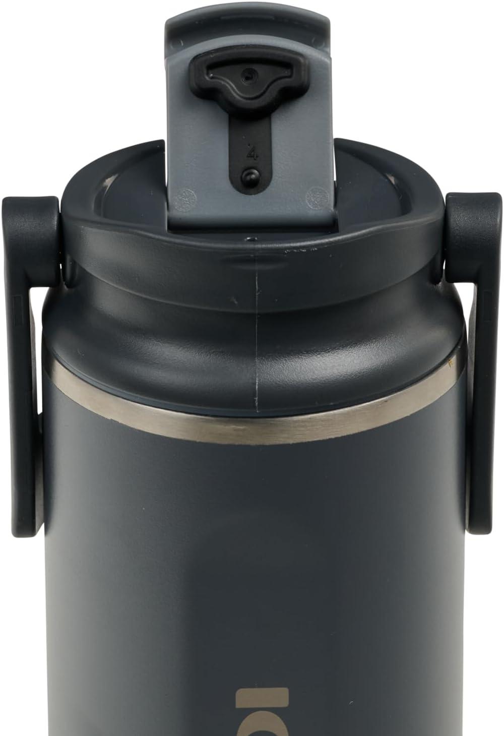 imageIgloo 32 oz Tumbler with Handle Reusable Travel Mug Stainless Steel Insulated Hydration Cup for Hot ampamp Cold Beverages SeafoamCarbonite 16 Oz