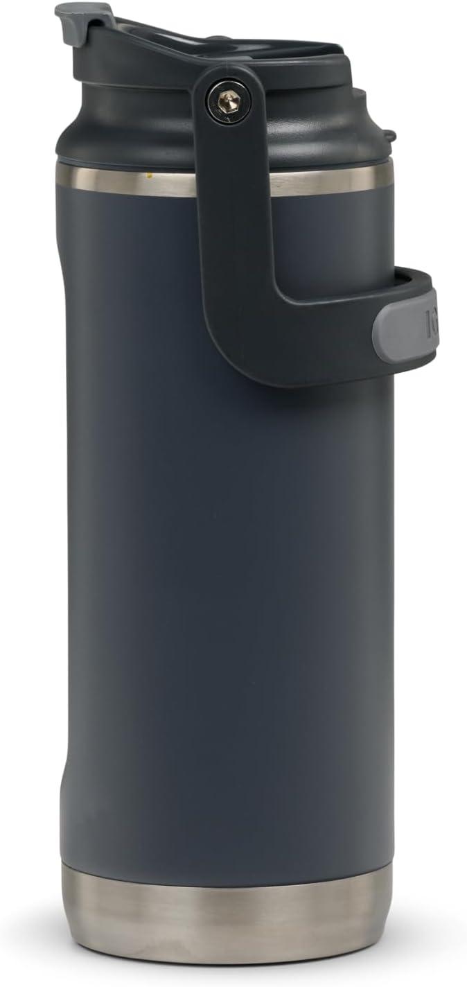 imageIgloo 32 oz Tumbler with Handle Reusable Travel Mug Stainless Steel Insulated Hydration Cup for Hot ampamp Cold Beverages SeafoamCarbonite 16 Oz