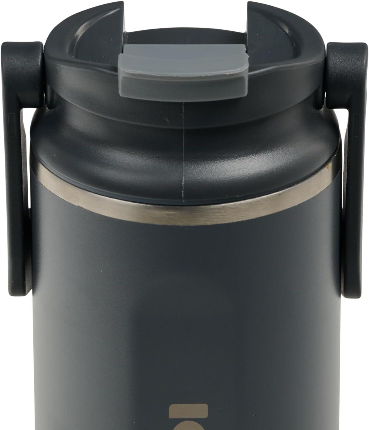 imageIgloo 32 oz Tumbler with Handle Reusable Travel Mug Stainless Steel Insulated Hydration Cup for Hot ampamp Cold Beverages SeafoamCarbonite 16 Oz