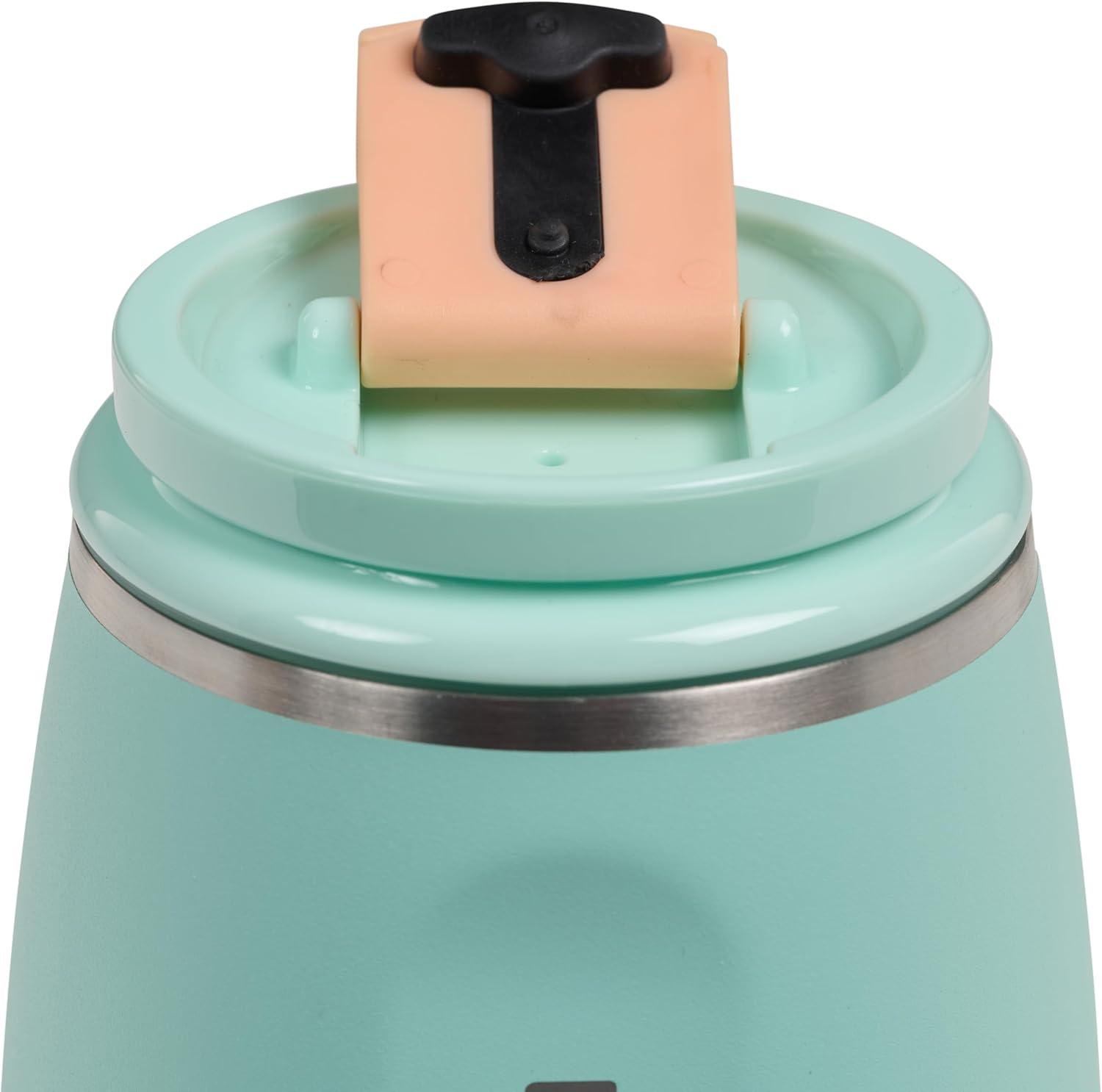 imageIgloo 32 oz Tumbler with Handle Reusable Travel Mug Stainless Steel Insulated Hydration Cup for Hot ampamp Cold Beverages SeafoamSeafoam 10 Oz