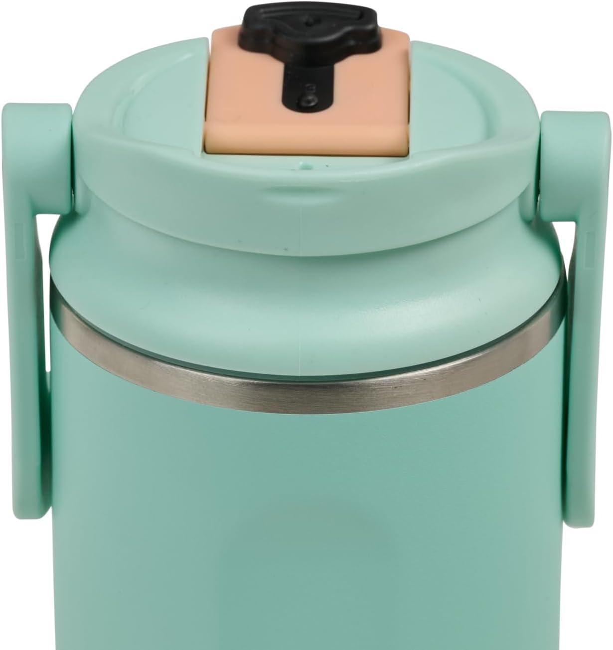 imageIgloo 32 oz Tumbler with Handle Reusable Travel Mug Stainless Steel Insulated Hydration Cup for Hot ampamp Cold Beverages SeafoamSeafoam 16 Oz