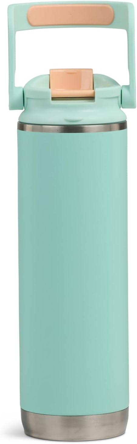 imageIgloo 32 oz Tumbler with Handle Reusable Travel Mug Stainless Steel Insulated Hydration Cup for Hot ampamp Cold Beverages SeafoamSeafoam SP 20 Oz