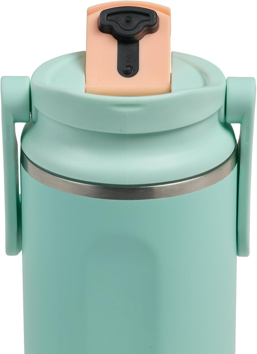 imageIgloo 32 oz Tumbler with Handle Reusable Travel Mug Stainless Steel Insulated Hydration Cup for Hot ampamp Cold Beverages SeafoamSeafoam SP 20 Oz