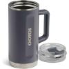 imageIgloo 32 oz Tumbler with Handle Reusable Travel Mug Stainless Steel Insulated Hydration Cup for Hot ampamp Cold Beverages SeafoamCarbonite 36 Oz