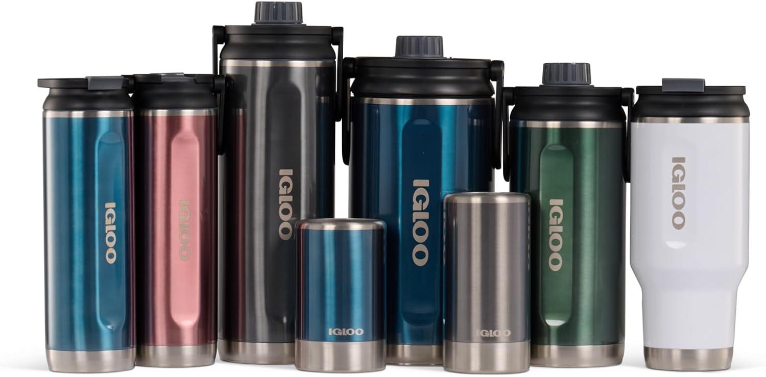 imageIgloo 20 OZ Stainless Steel Tumbler Flip n Sip Flamingo