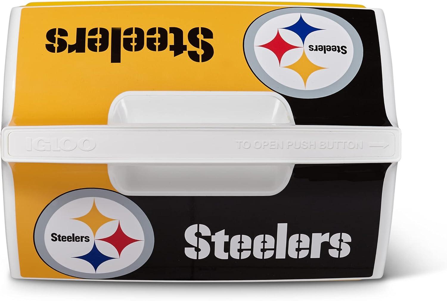 imageIgloo Limited Edition NFL 7 Qt Little Playmate CoolerSteelers